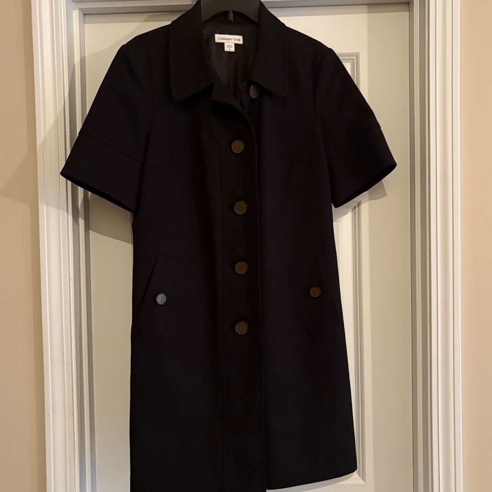 Coldwater Creek Chic Short Sleeve Coat/jacket Size 10 - Picture 2 of 8